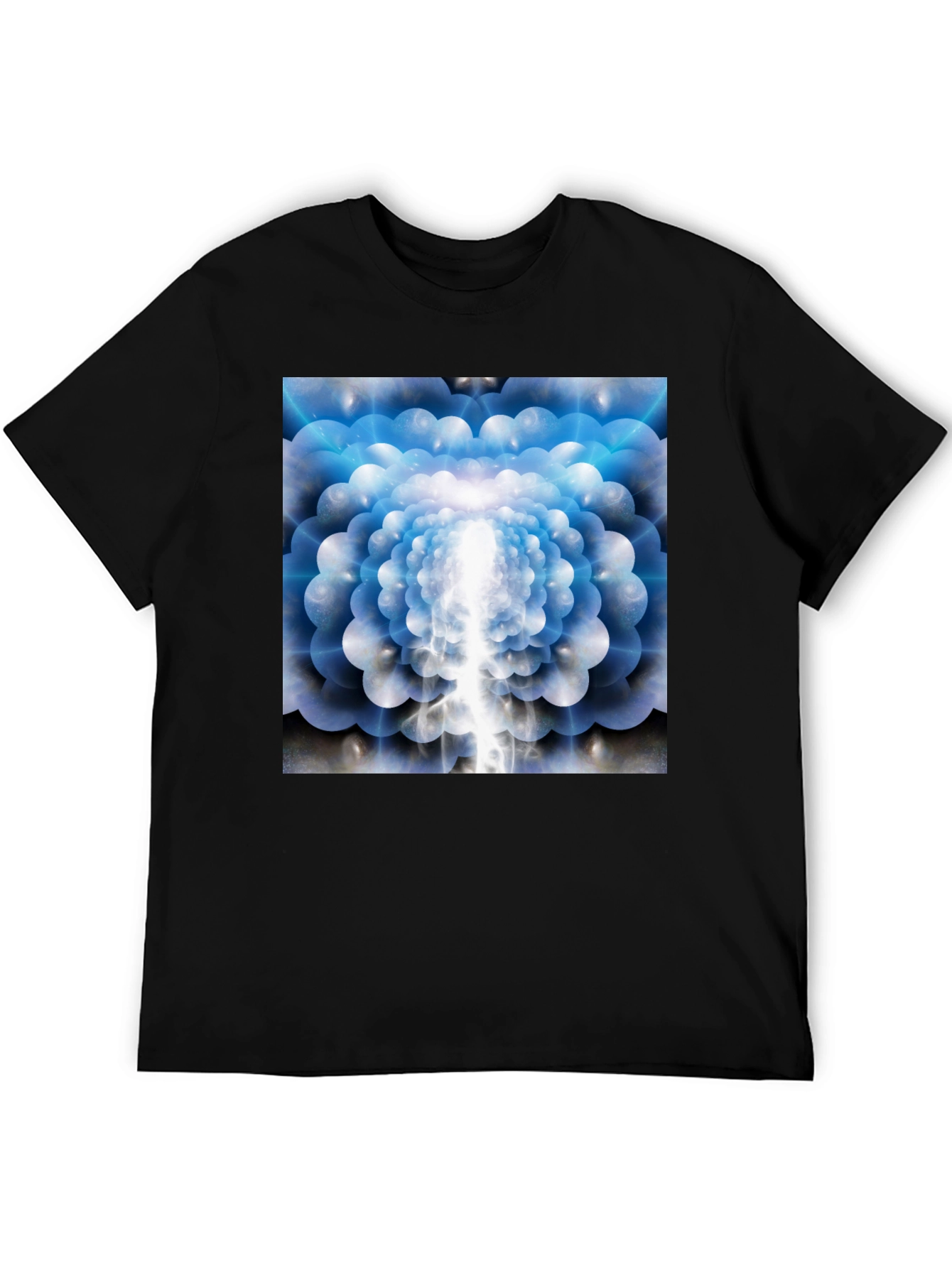 Abstract Light Tunnel Graphic Tee - Modern Artistic Design
