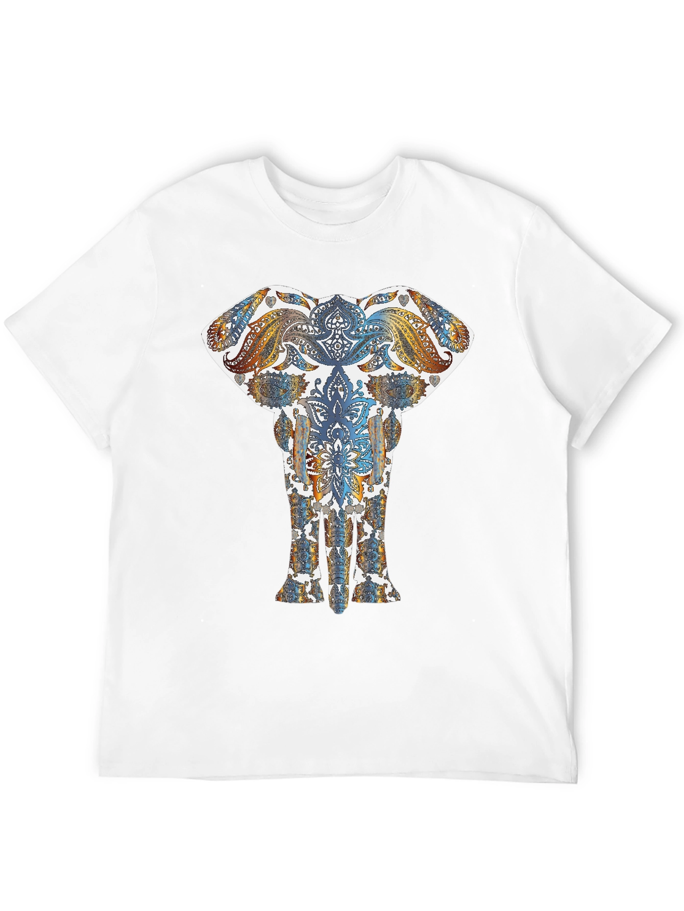Elephant Mandala Graphic Black T-Shirt