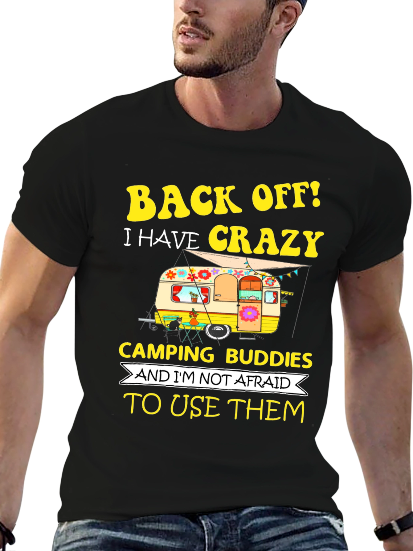 Crazy Camping Buddies Graphic Tee