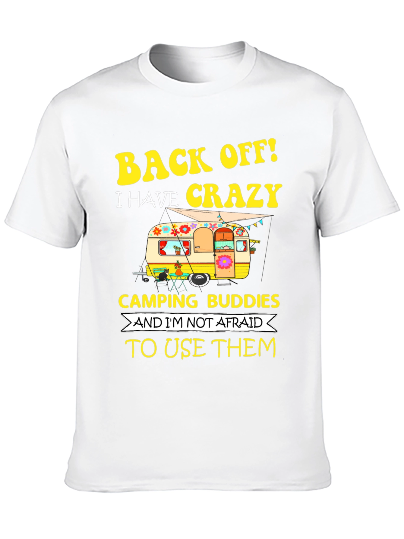 Crazy Camping Buddies Graphic Tee