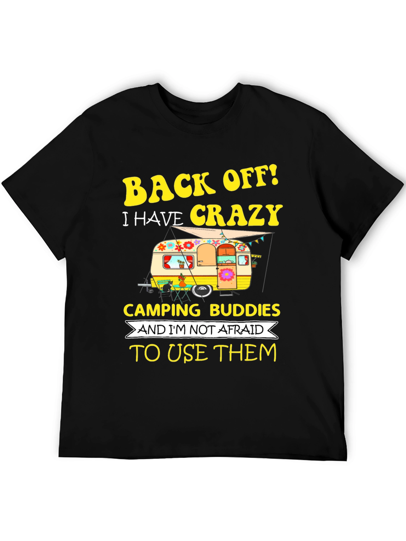 Crazy Camping Buddies Graphic Tee