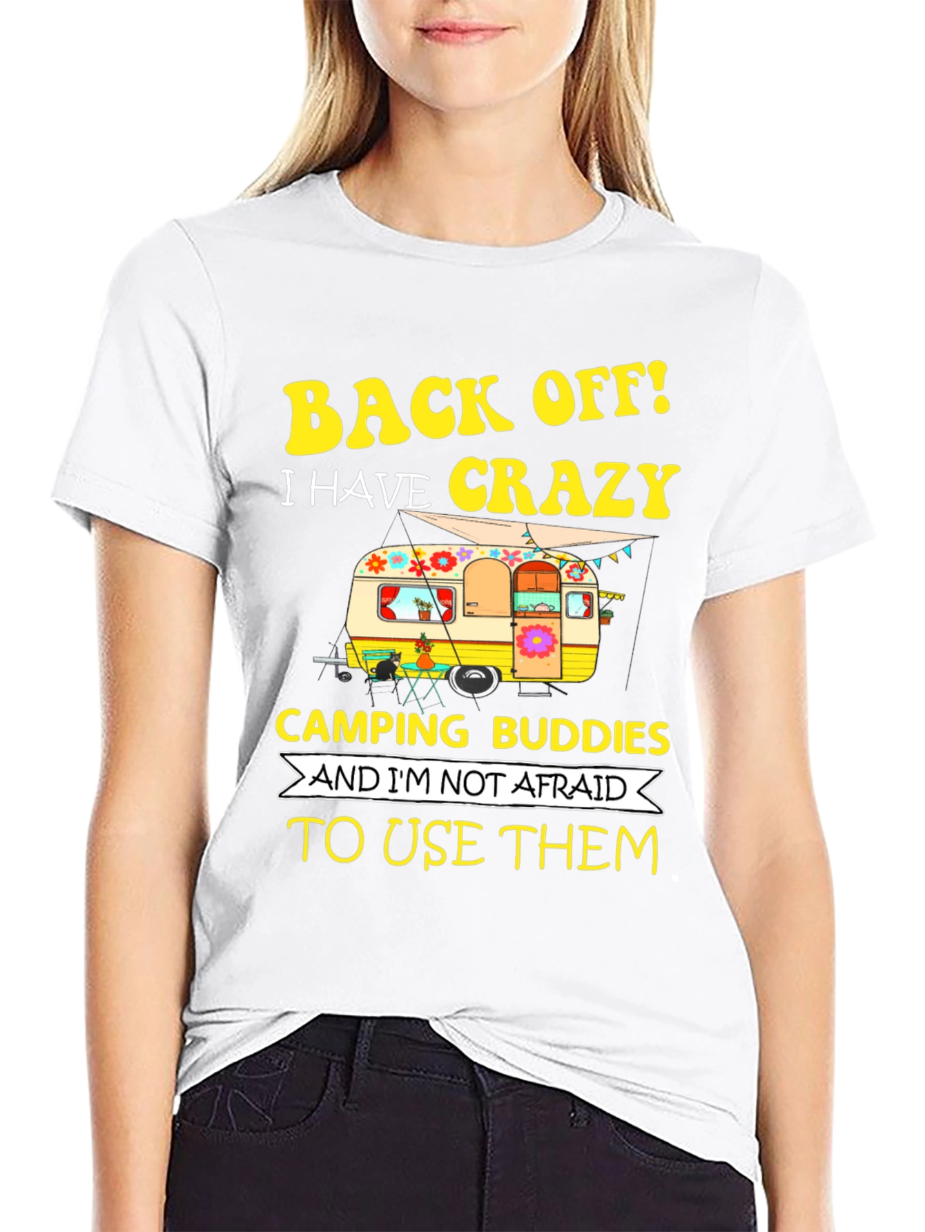 Crazy Camping Buddies Graphic Tee