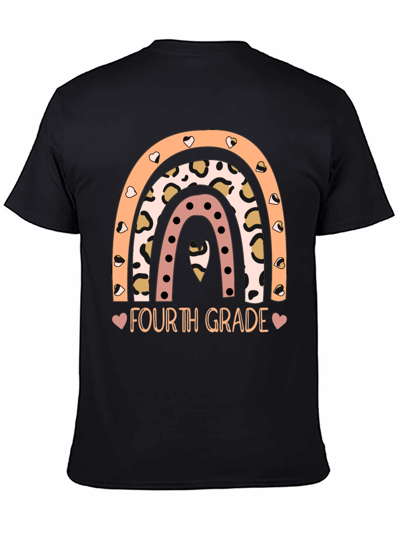 Fourth Grade Rainbow Graphic Tee