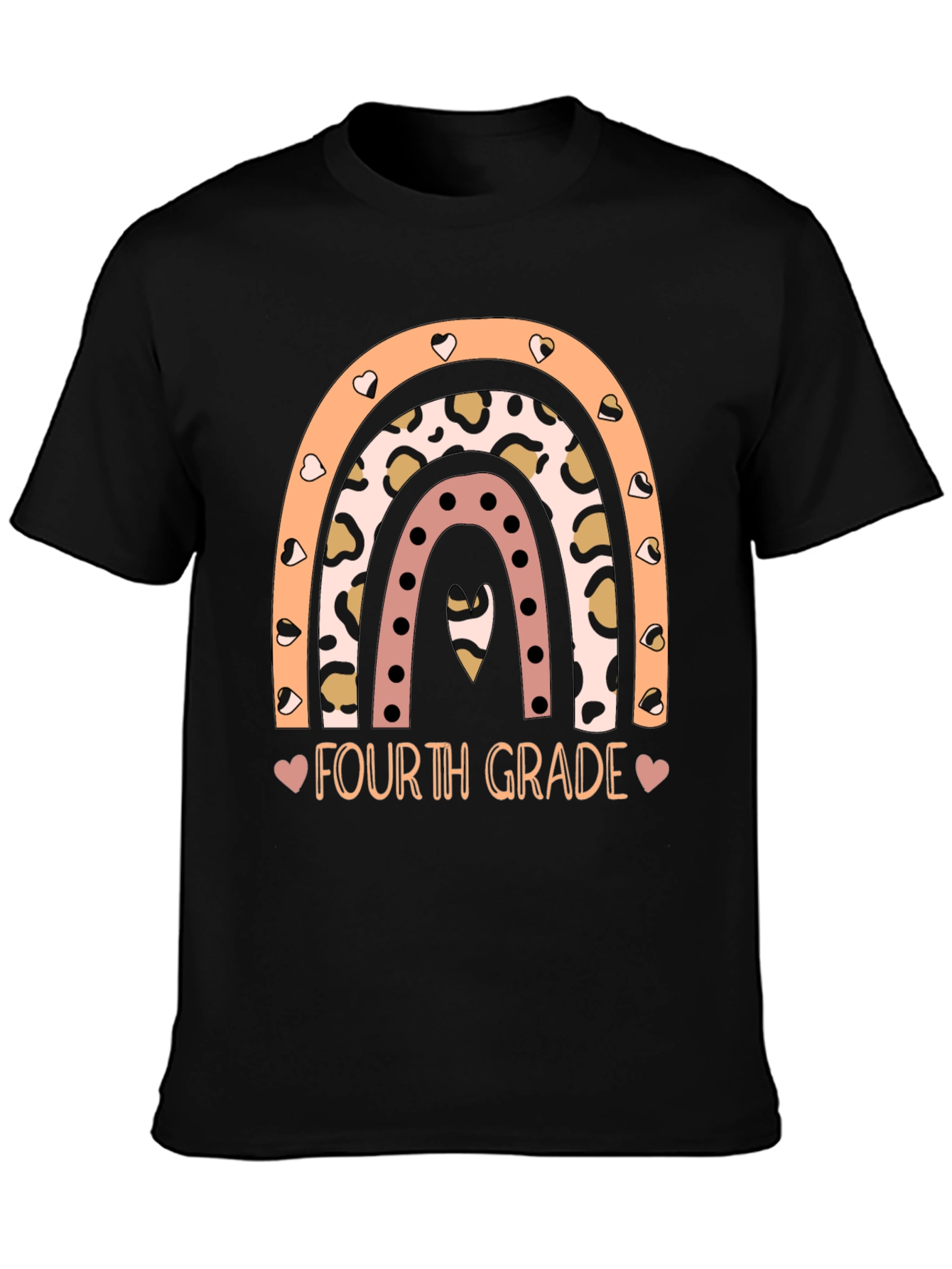 Fourth Grade Rainbow Graphic Tee