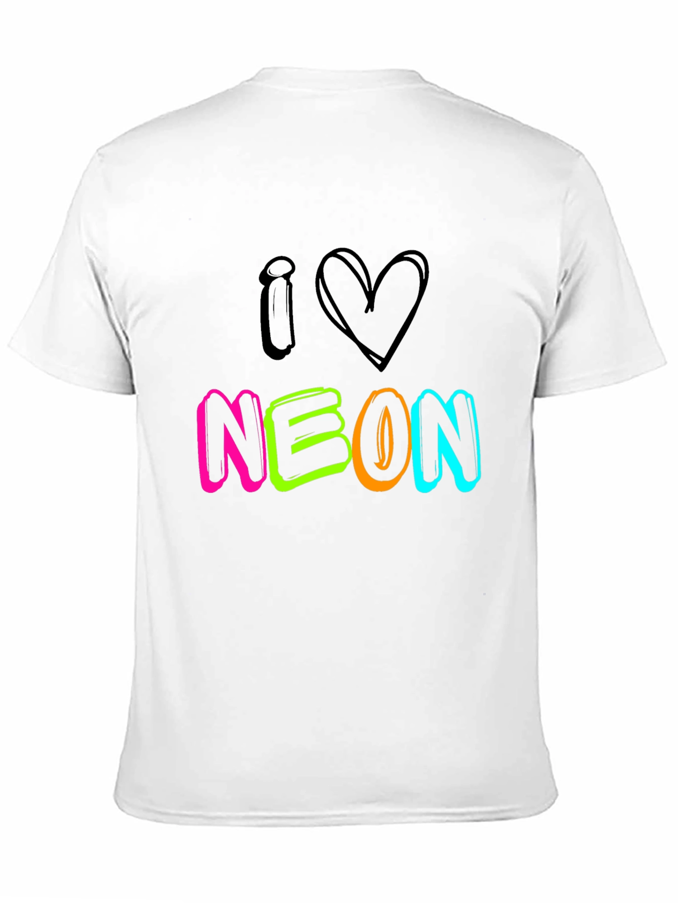 I Love Neon Black T-Shirt