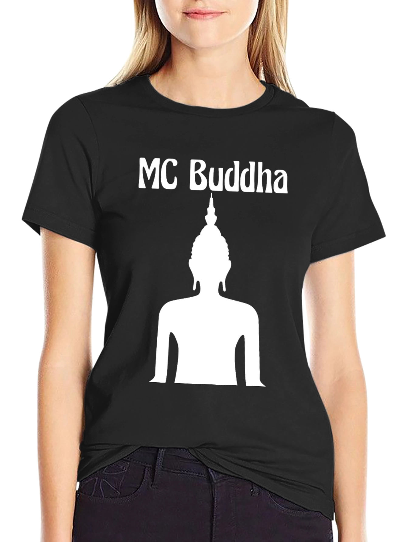 MC Buddha Graphic T-Shirt - Black