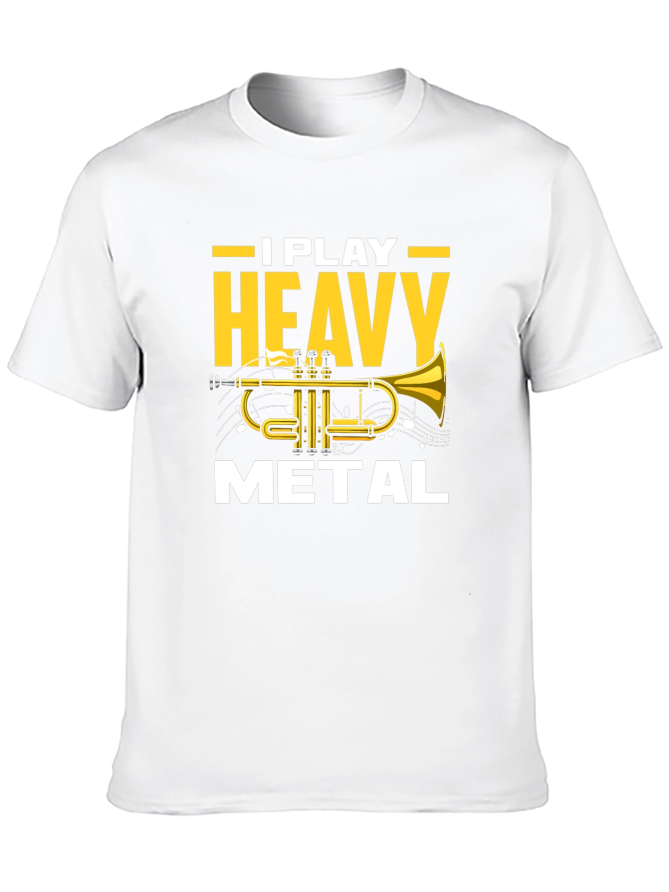 I Play Heavy Metal Trumpet Black T-Shirt