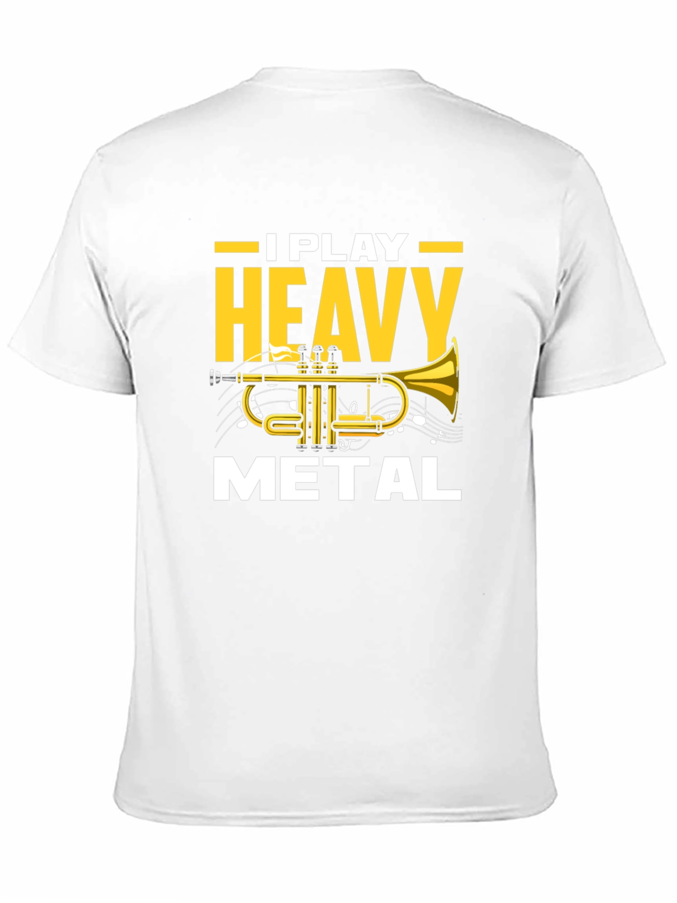 I Play Heavy Metal Trumpet Black T-Shirt