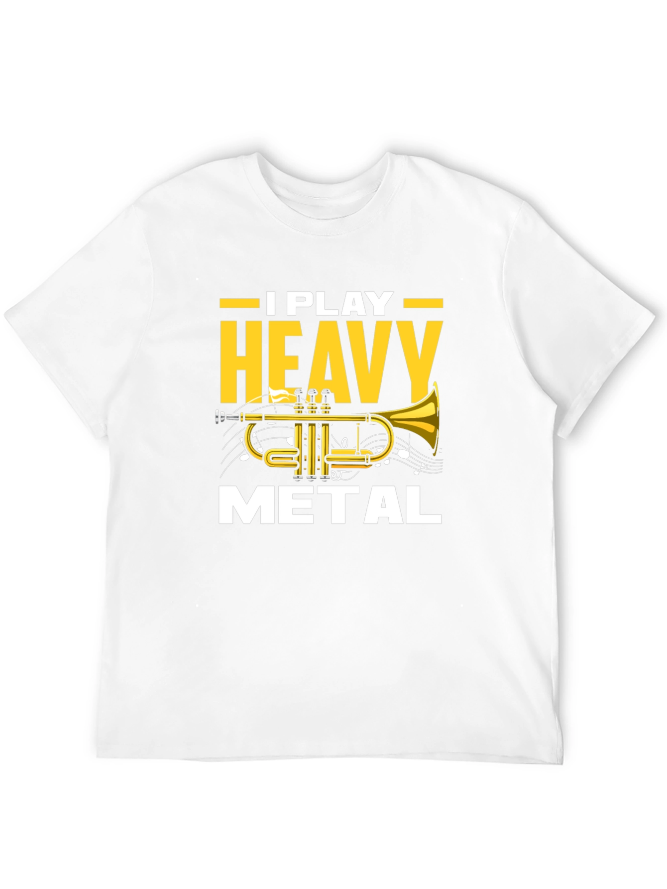 I Play Heavy Metal Trumpet Black T-Shirt