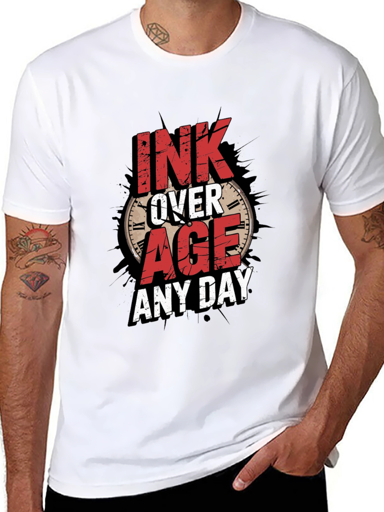 Ink Over Age Mens Graphic T-Shirt