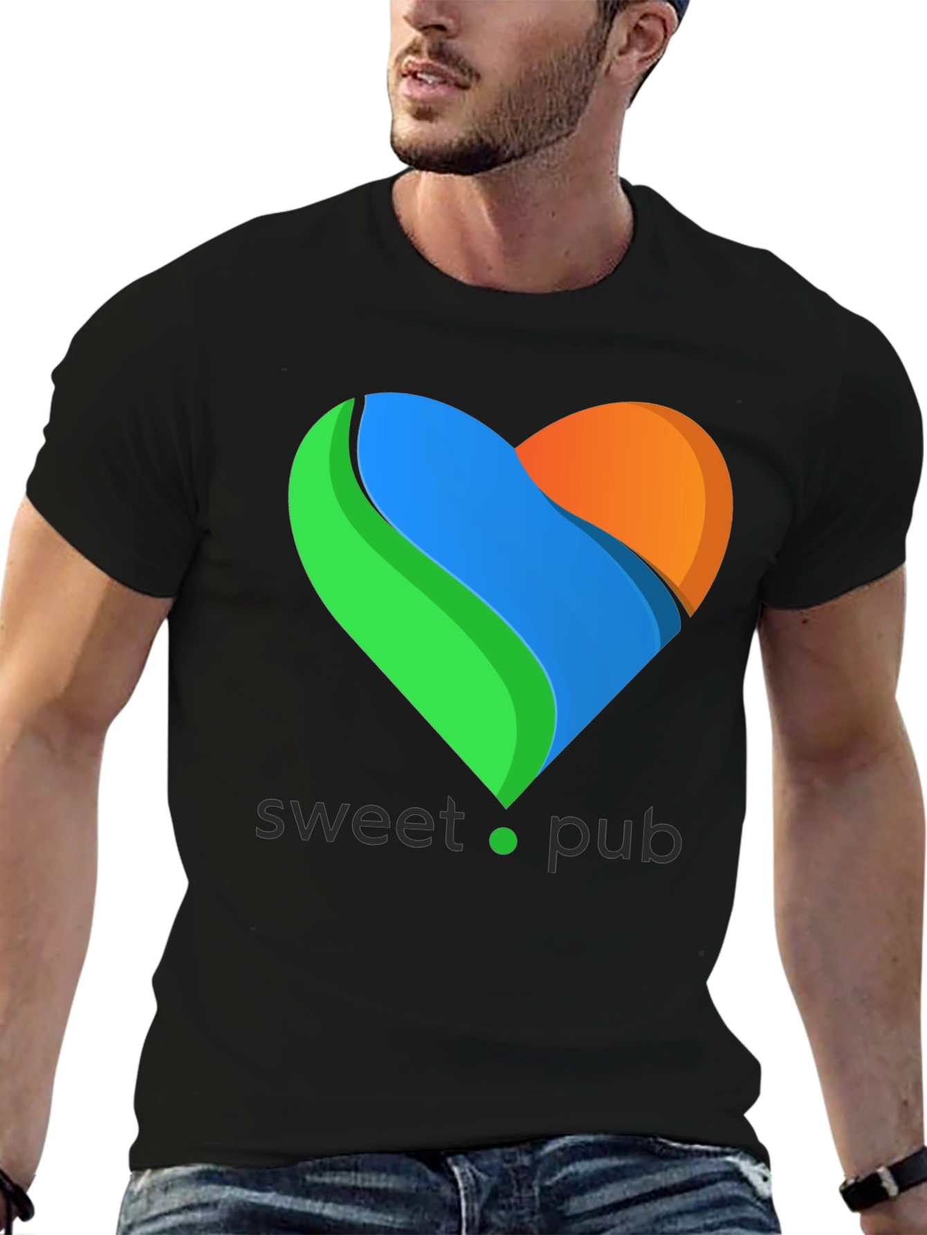 Sweet Pub Heart Logo Black T-Shirt