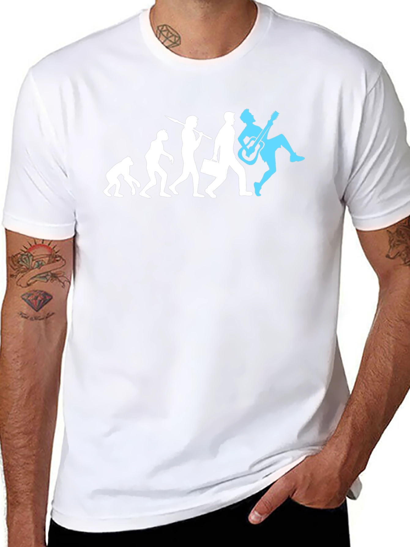 Evolution of Rock T-Shirt - Funny Musician Tee