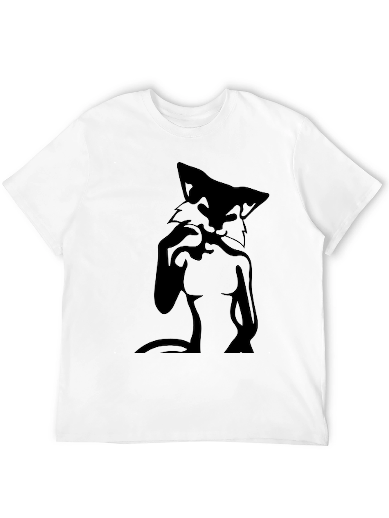 Black Fox Graphic T-Shirt for Men