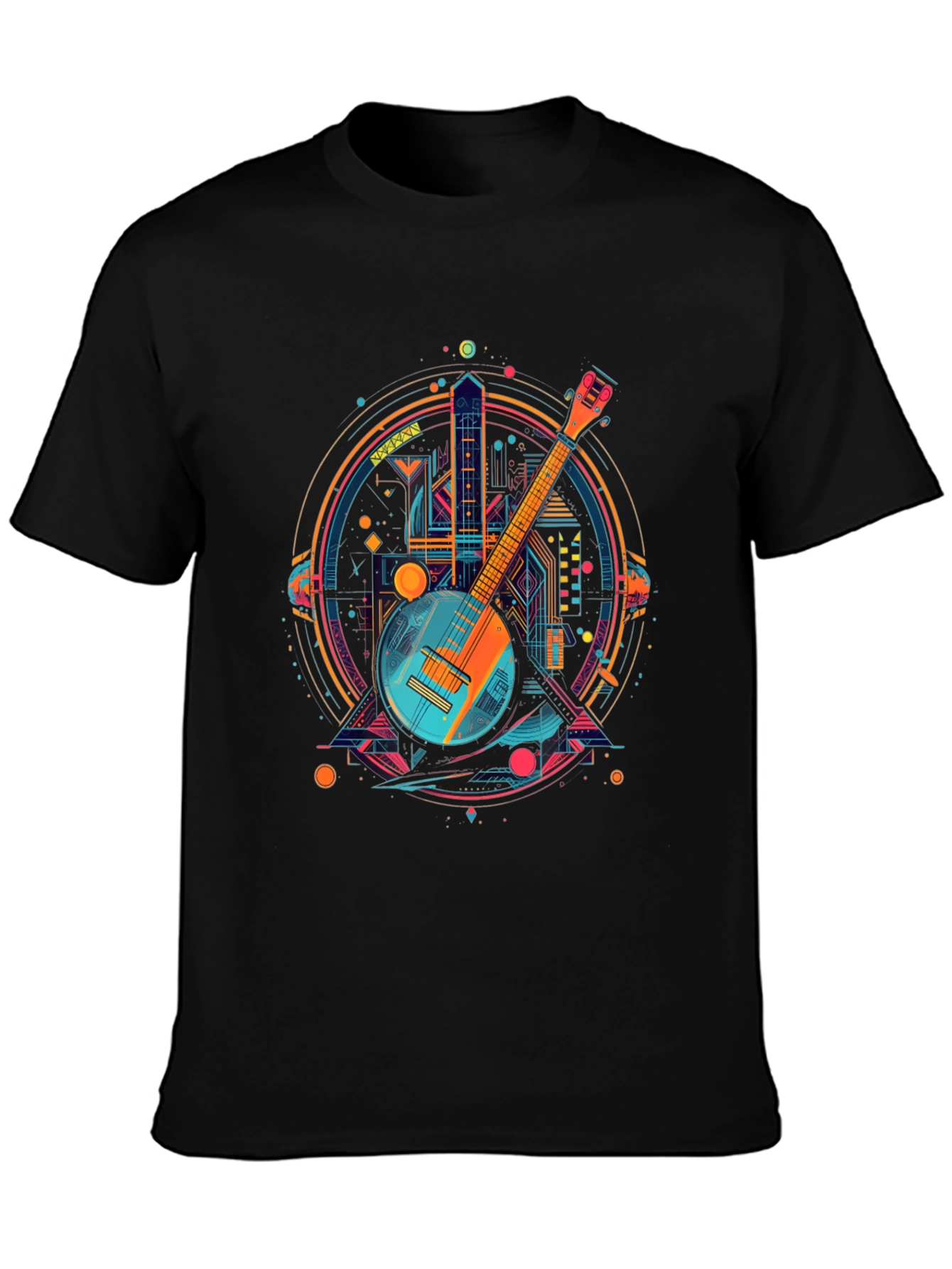 Abstract Banjo Graphic Tee
