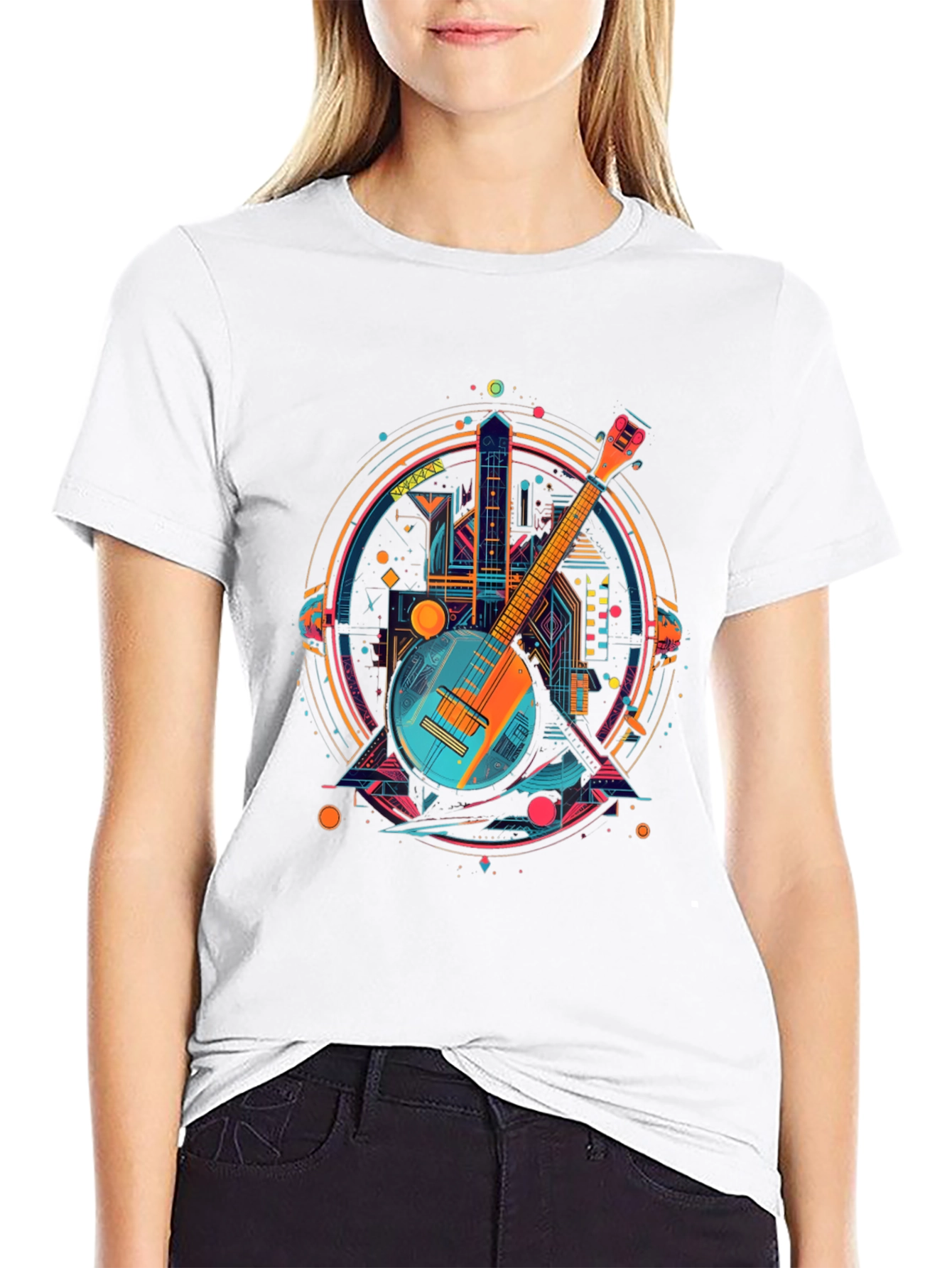Abstract Banjo Graphic Tee