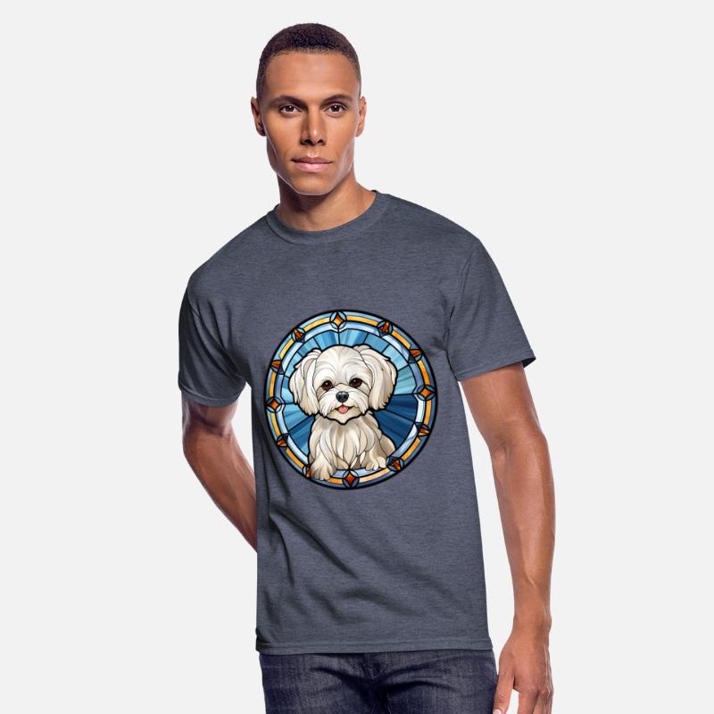 Maltese Dog Breed Watercolor Glass