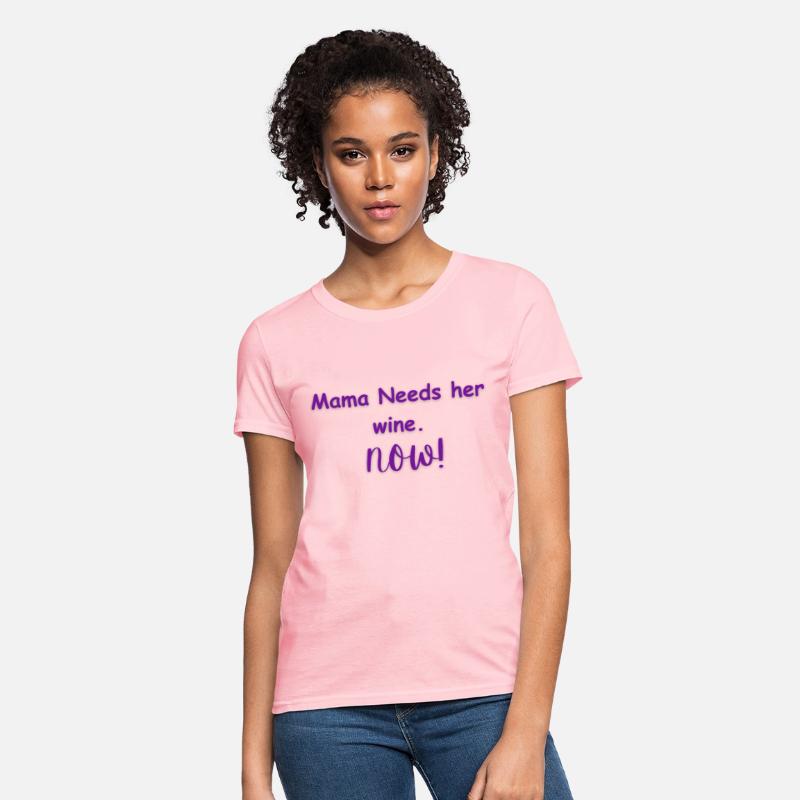 Mama Needs Wine Purple T Shirt T Shirt