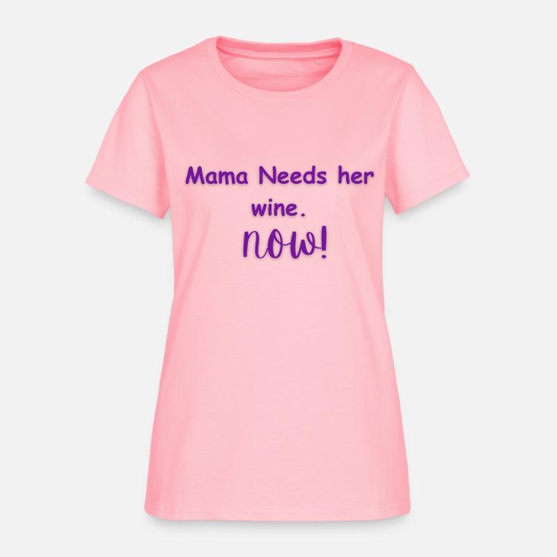 Mama Needs Wine Purple T Shirt T Shirt