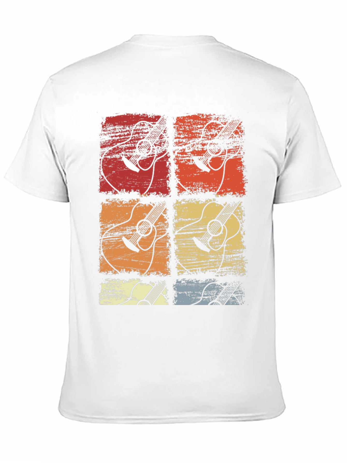 Retro Guitar Art Graphic T-Shirt