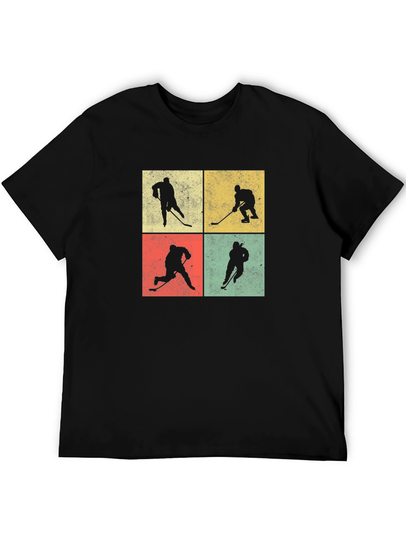 Retro Hockey Player Silhouette T-Shirt