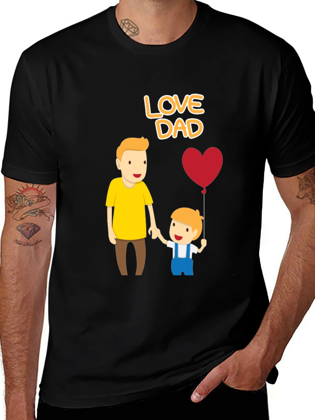 Love Dad T-Shirt - Fathers Day Apparel