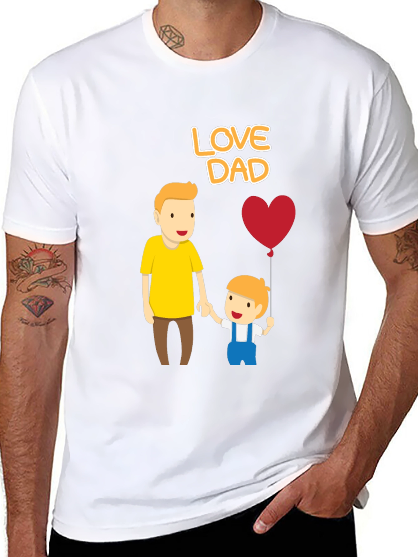 Love Dad T-Shirt - Fathers Day Apparel