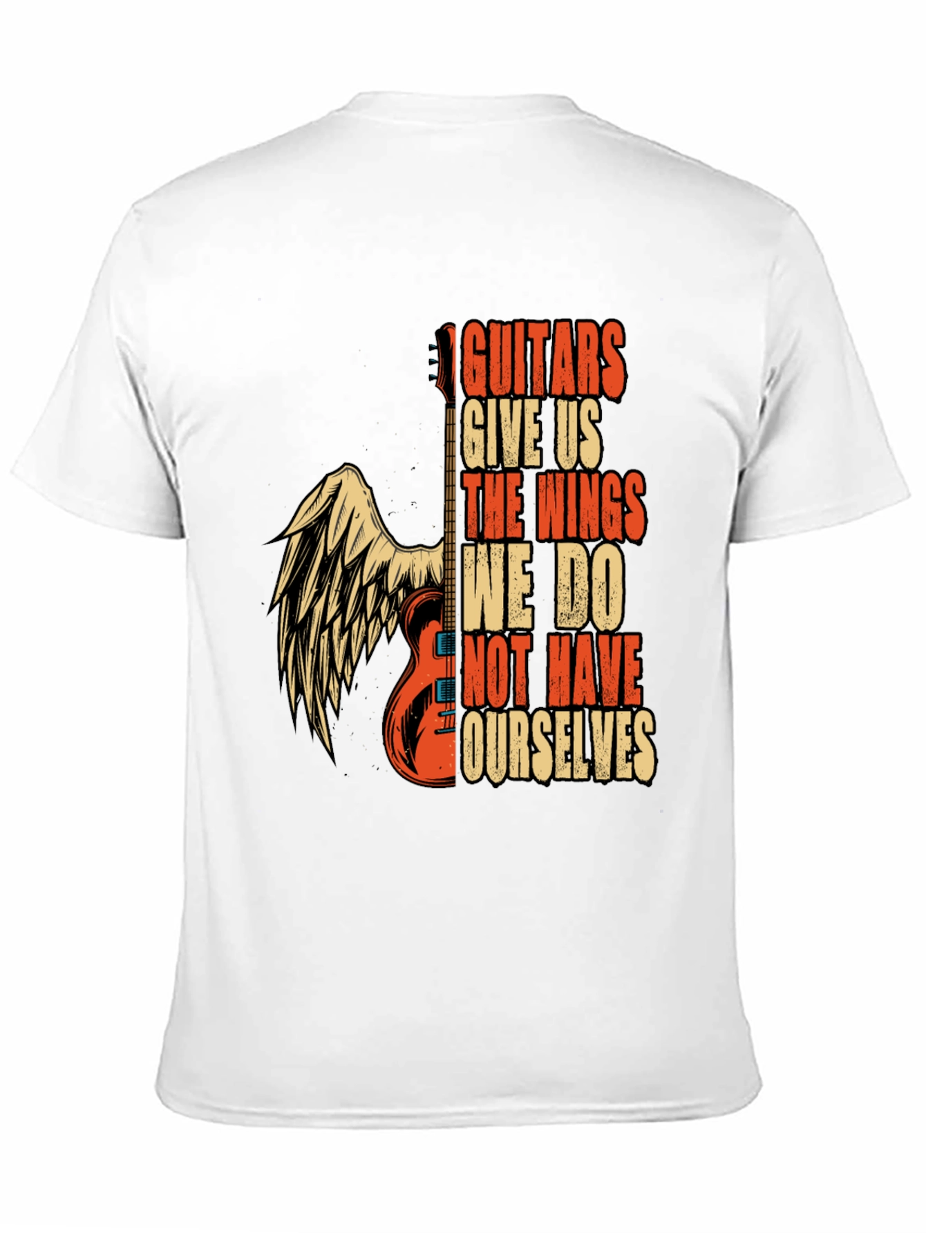 Guitar Wings Graphic T-Shirt - Rock Music Tee