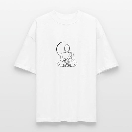 Meditating Buddha Holds Stillness In Line - Yoga