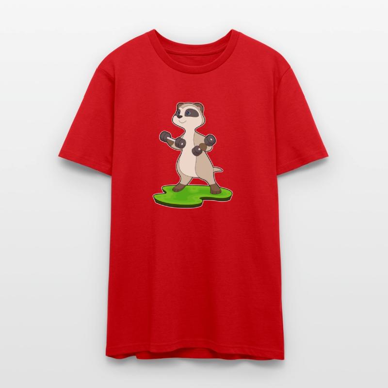 Meerkat Bodybuilder Dumbbells Bodybuilding