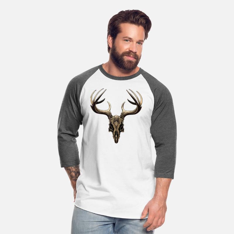 Metal Stag Skull