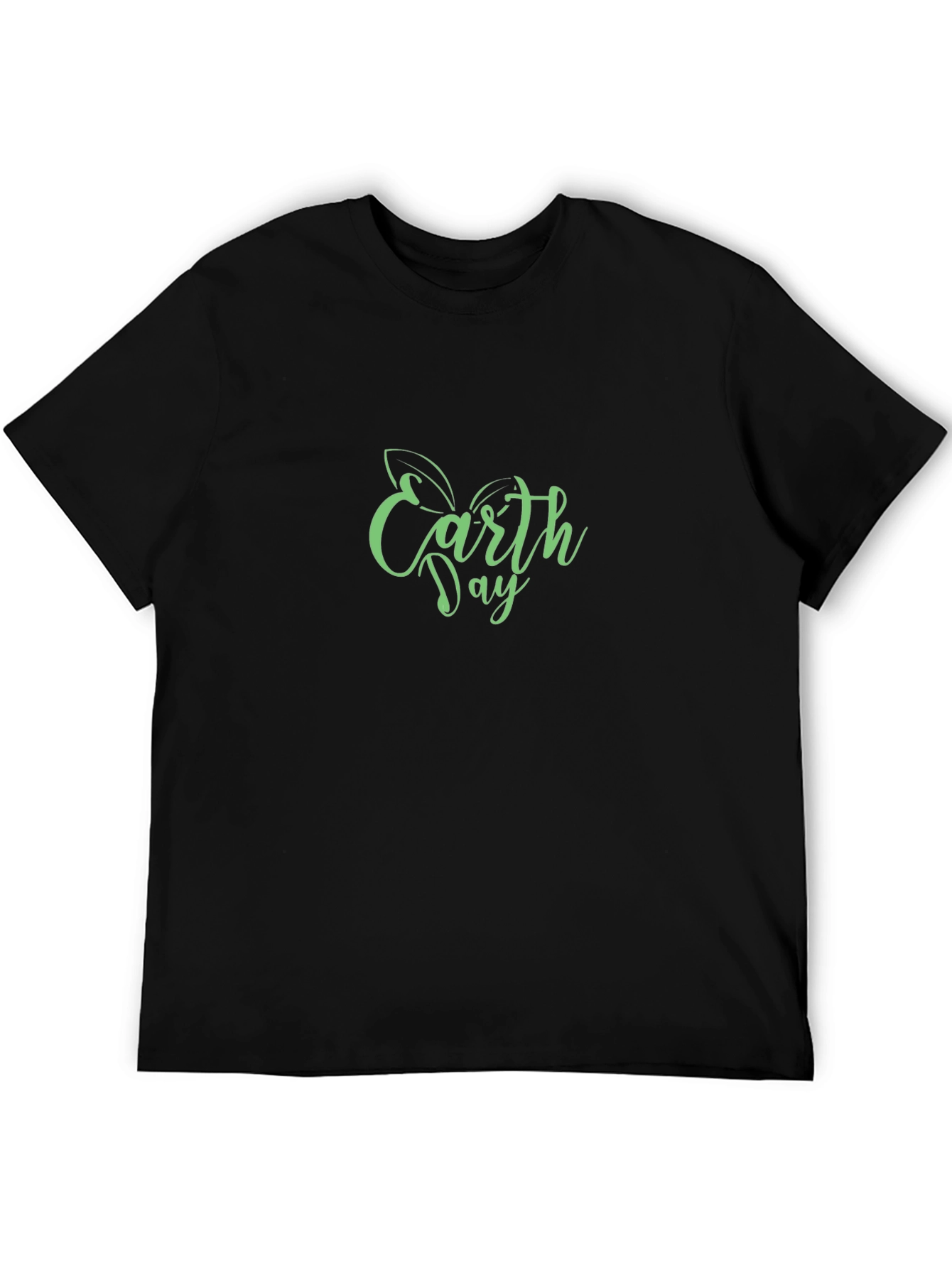 Earth Day T-Shirt - Black Short Sleeve Tee