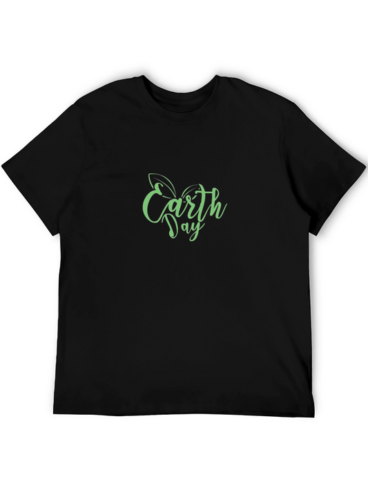 Earth Day T-Shirt - Black Short Sleeve Tee