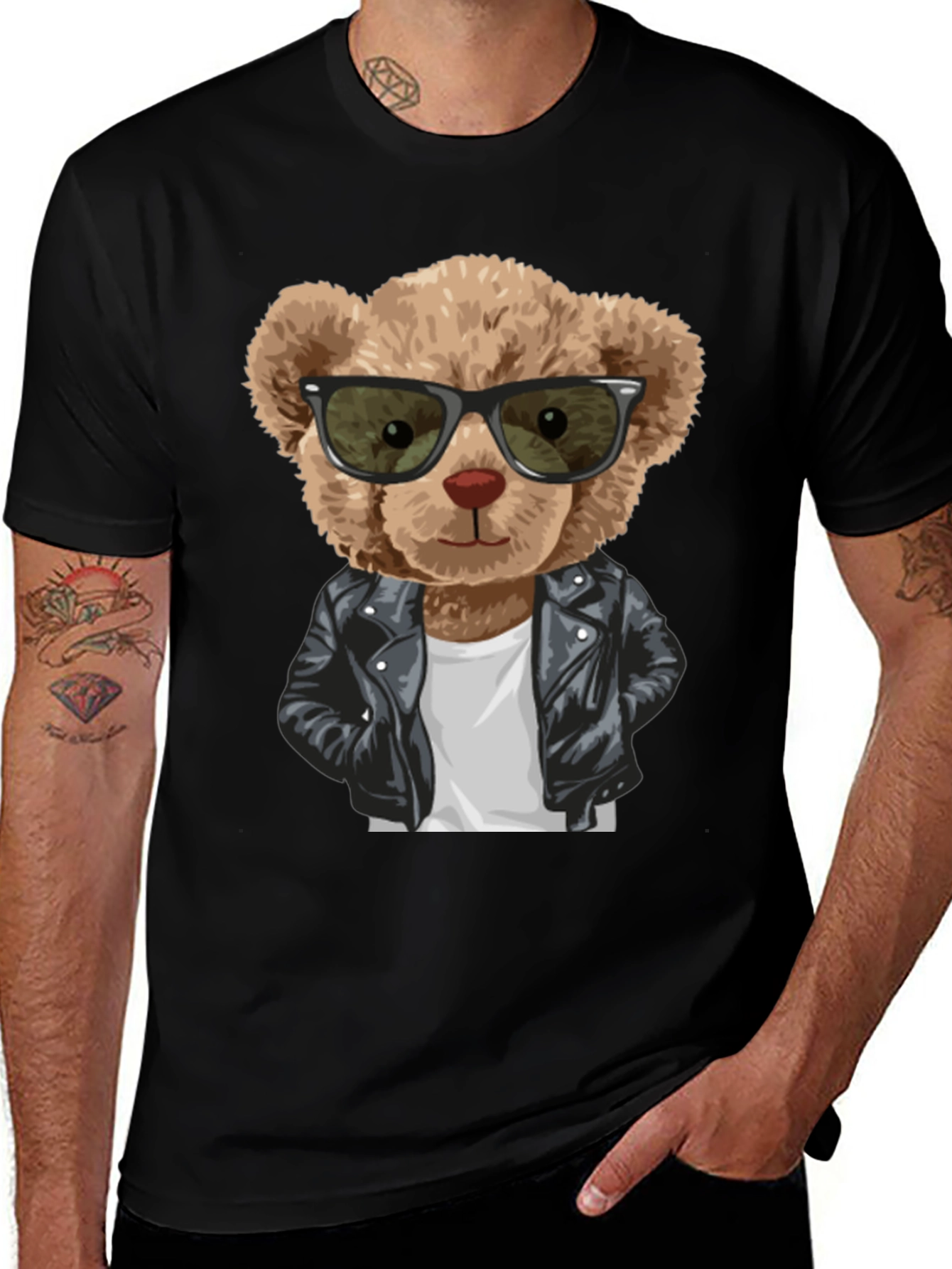 Cool Teddy Bear Graphic Tee