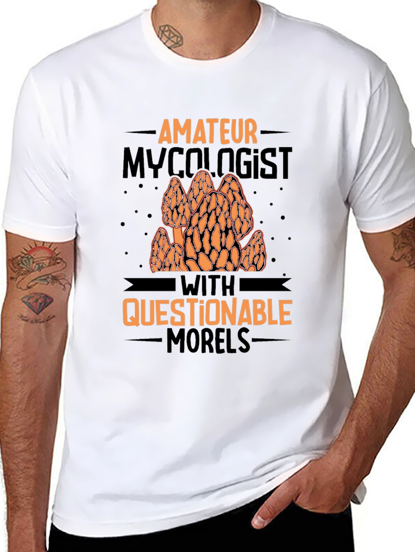 Amateur Mycologist Morel Mushroom Graphic Tee