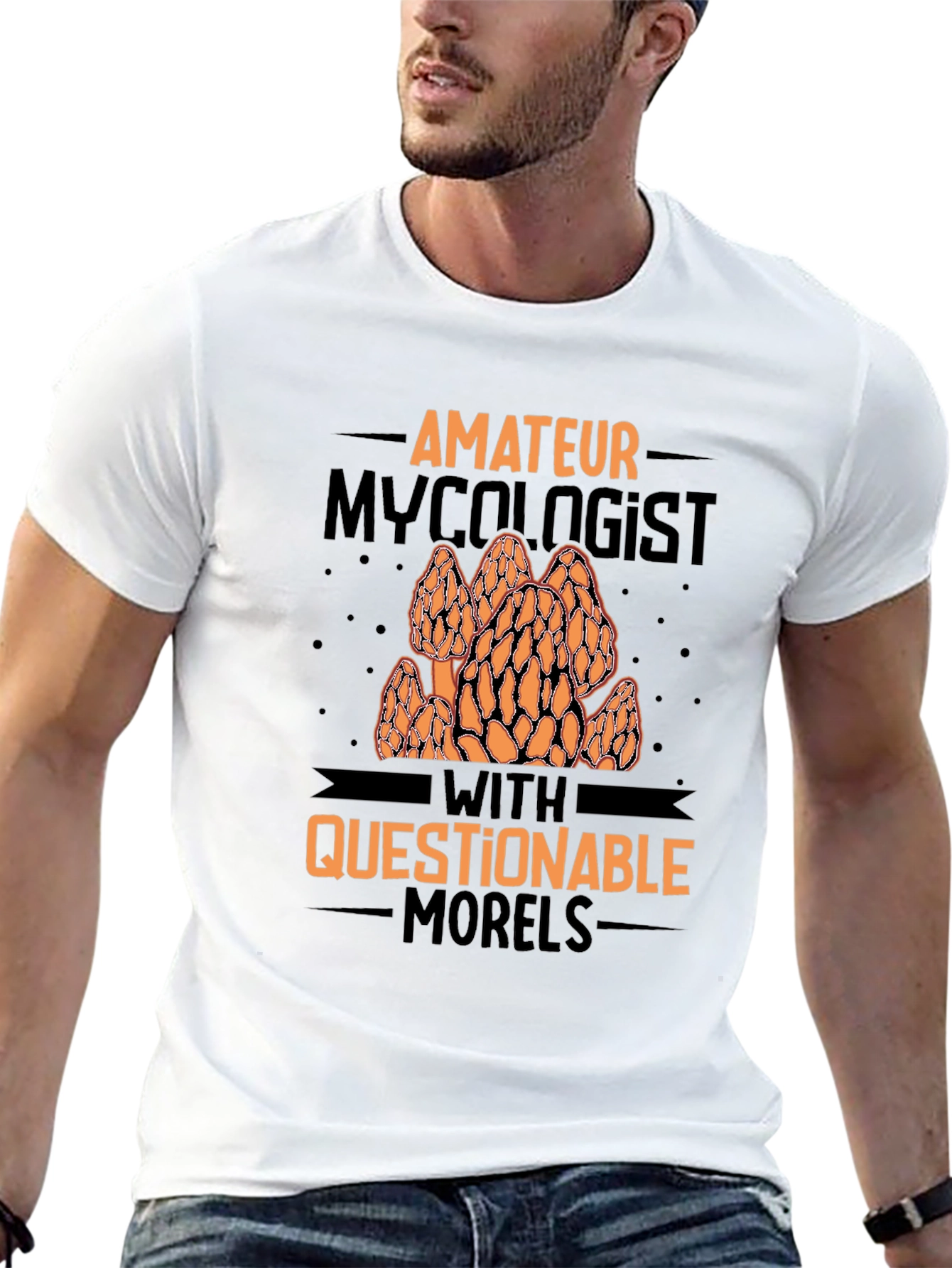 Amateur Mycologist Morel Mushroom Graphic Tee