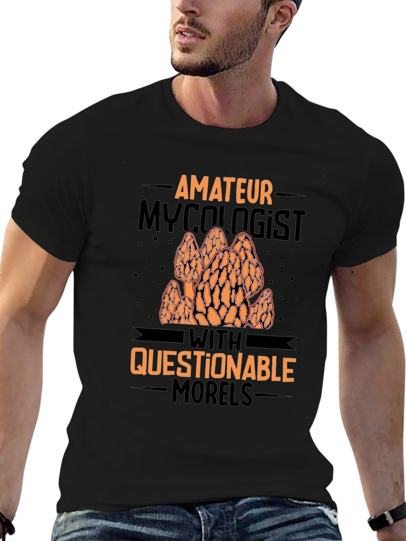 Amateur Mycologist Morel Mushroom Graphic Tee