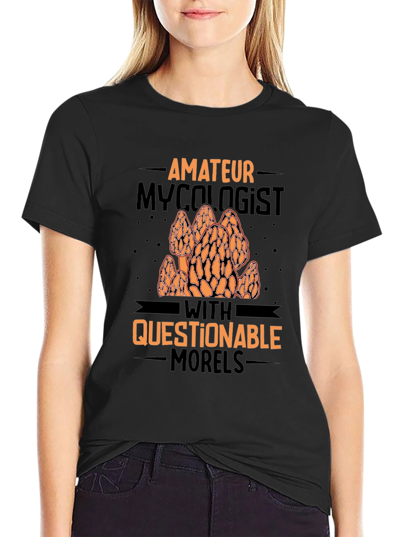 Amateur Mycologist Morel Mushroom Graphic Tee