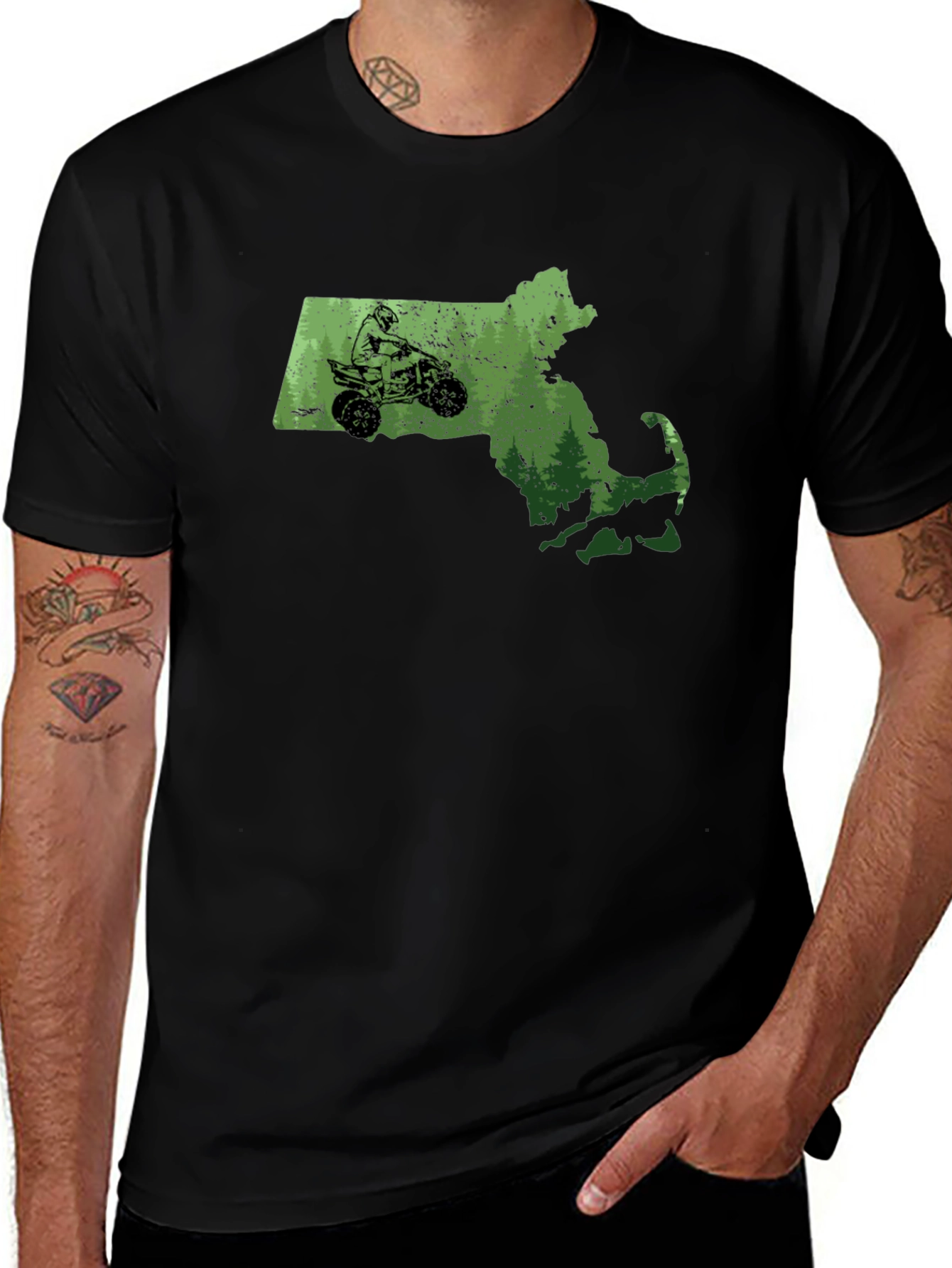 Massachusetts ATV State T-Shirt