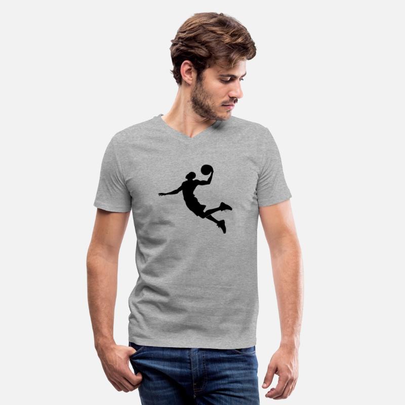 Mid-Air Basketball Player Silhouette