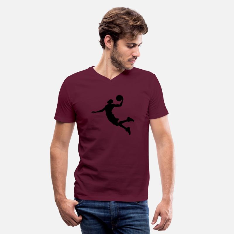 Mid-Air Basketball Player Silhouette