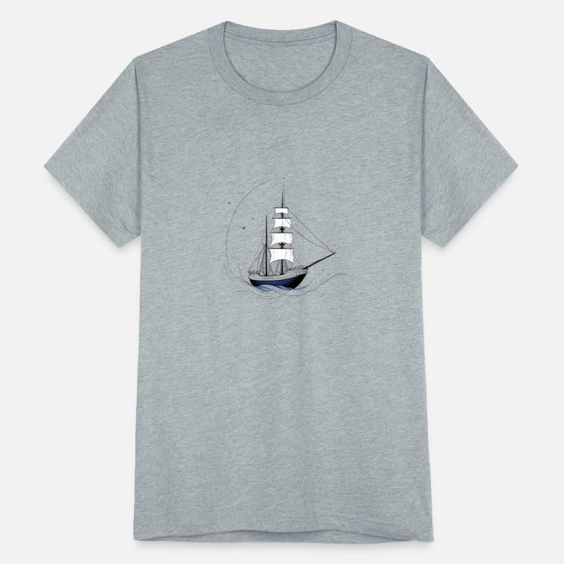 Minimalist Sailing Ship - Nautical Adventure