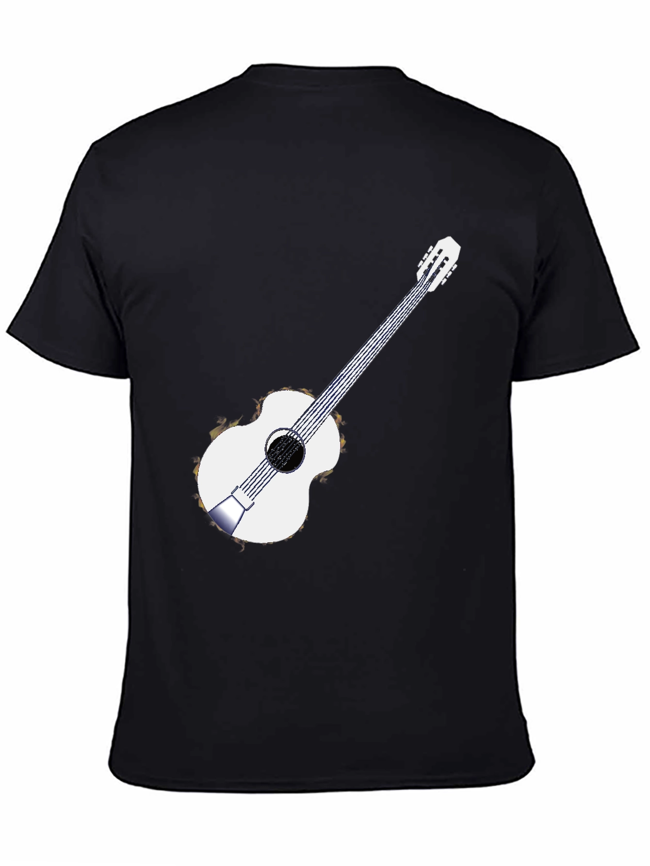Guitar Graphic Black T-Shirt