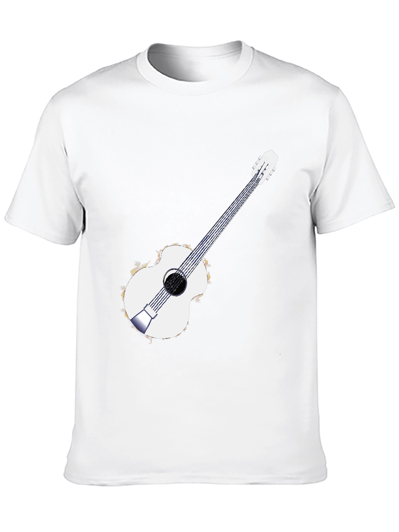 Guitar Graphic Black T-Shirt
