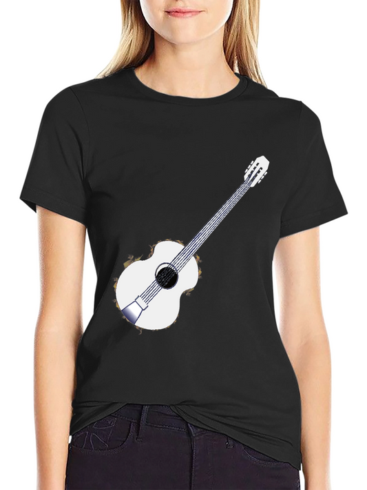 Guitar Graphic Black T-Shirt