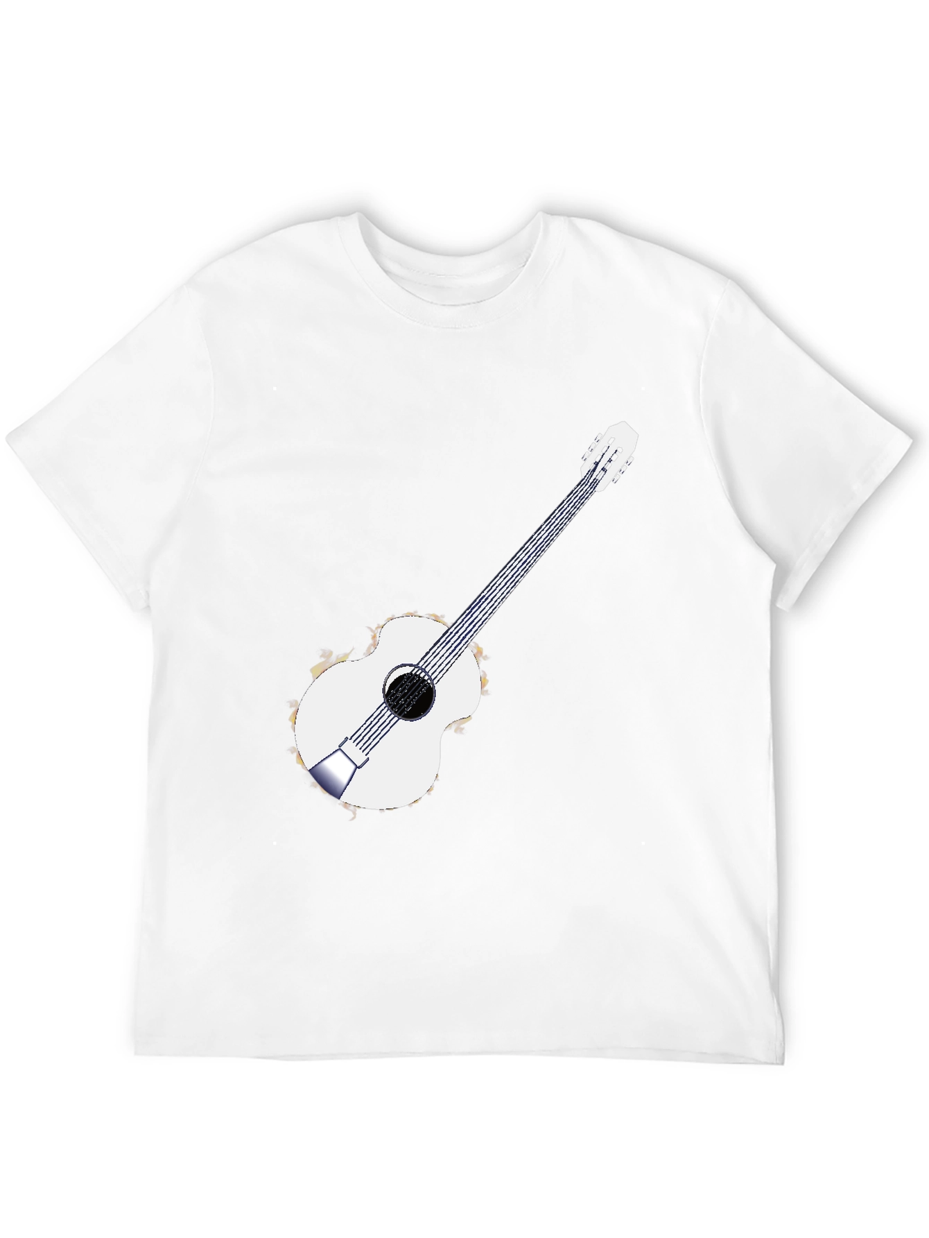 Guitar Graphic Black T-Shirt
