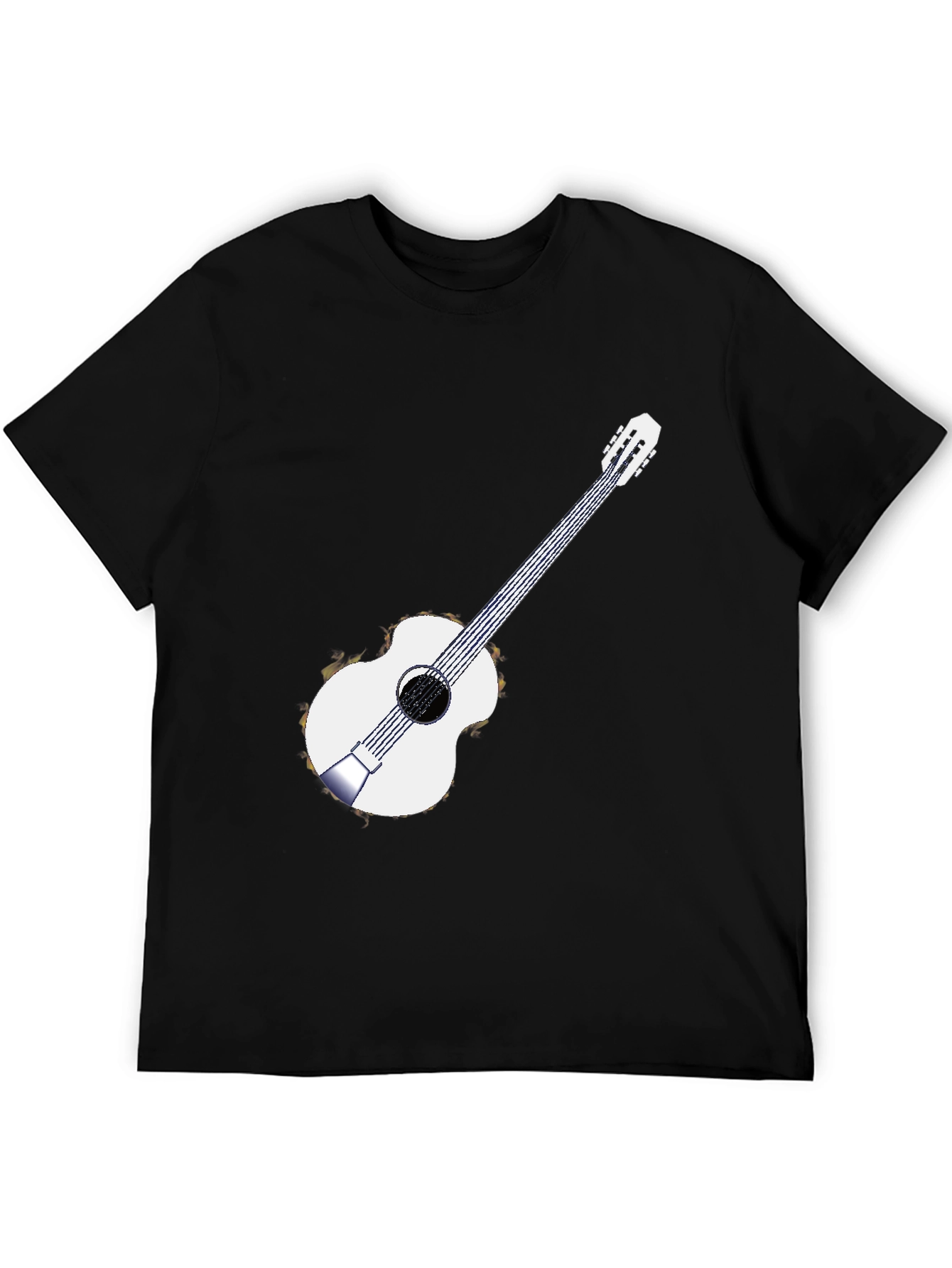 Guitar Graphic Black T-Shirt