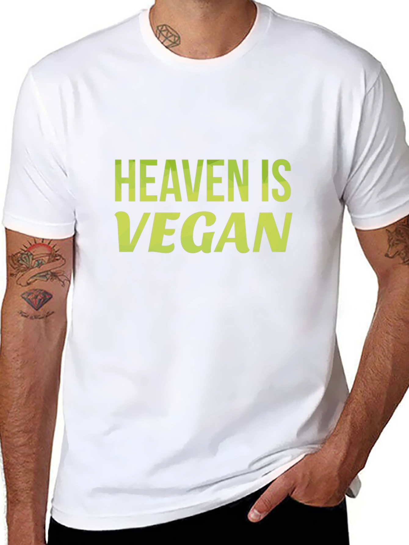 Heaven Is Vegan Graphic T-Shirt - Unisex