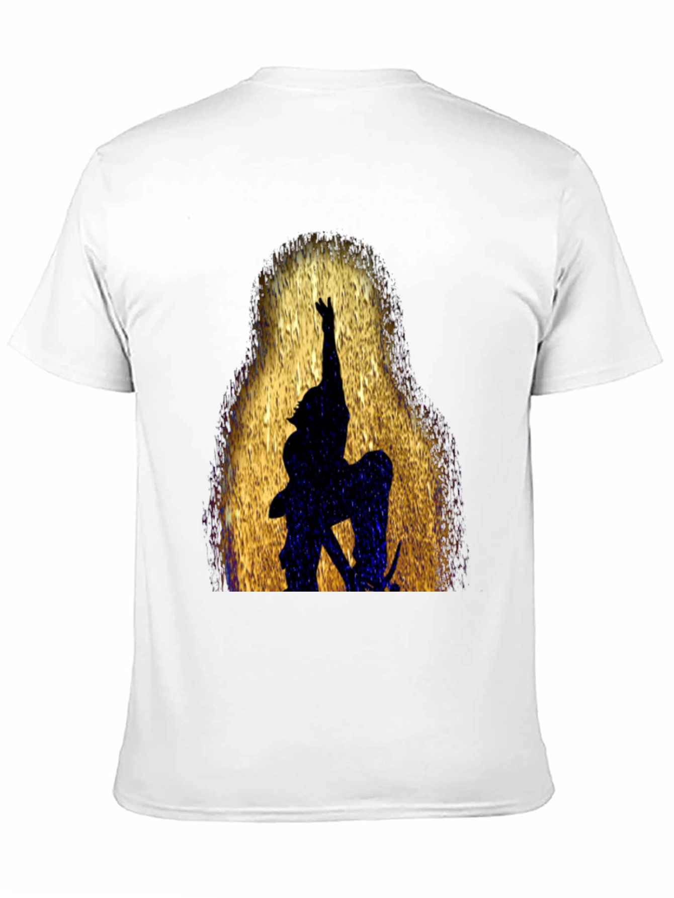 Silhouette Warrior Graphic Black T-Shirt