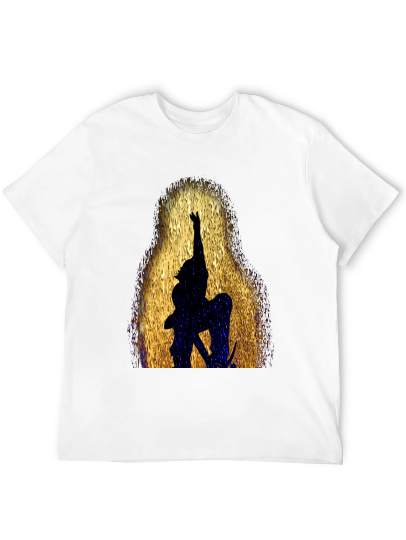 Silhouette Warrior Graphic Black T-Shirt