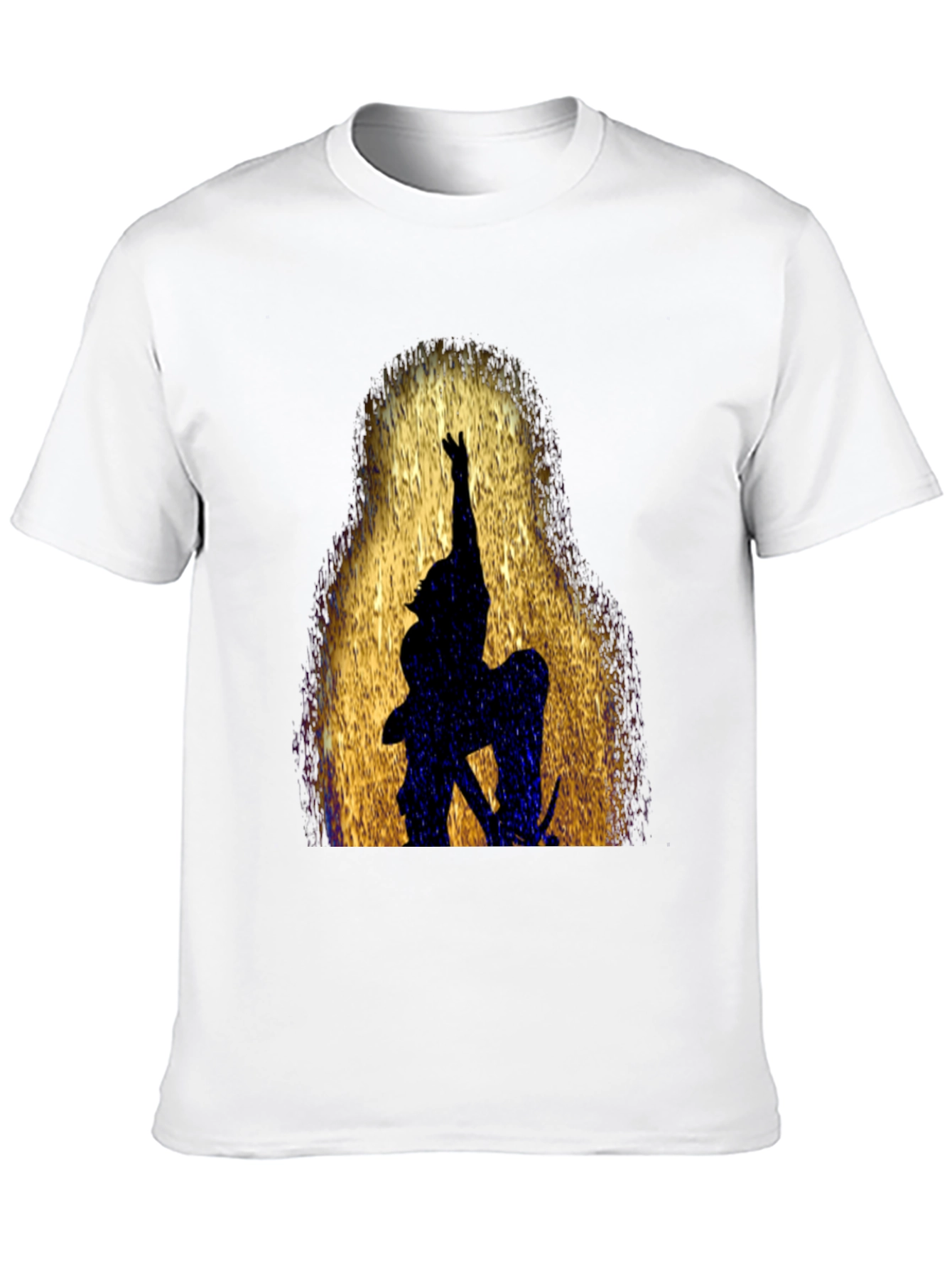 Silhouette Warrior Graphic Black T-Shirt